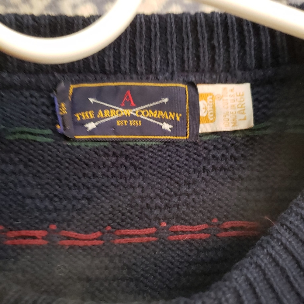 THE Arrow Company Vintage Men Sweater size L - Picture 3 of 3